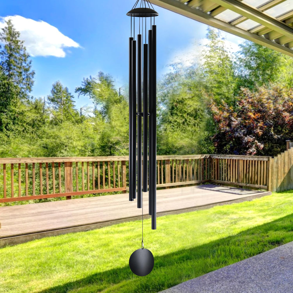 74 Inch Extra Large Outdoor Wind Chimes – Deep Tone Aluminum