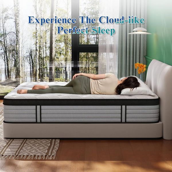 Hybrid Mattress with Memory Foam & Pocket Springs | King, Queen, Full