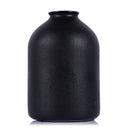 Black Ceramic Vase – Matte Finish, 8.6" Tall