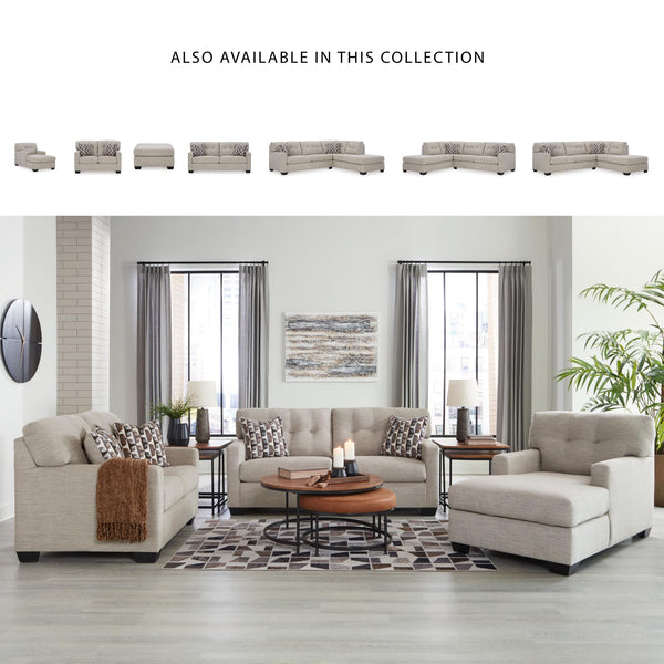 Contemporary Tufted Loveseat – Beige Polyester Upholstery