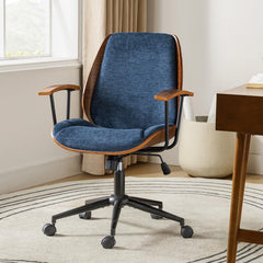 Solid Wood Rocking Office Chair