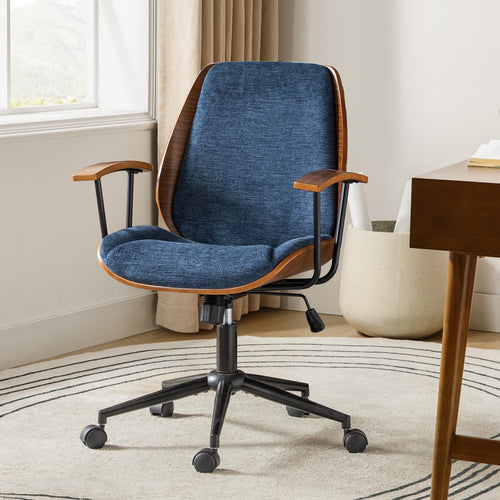 Solid Wood Rocking Office Chair