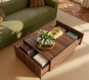 Square Coffee Table with Storage