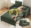 Corduroy Convertible Loveseat Sleeper Sofa Bed – 47" Pull-Out Couch
