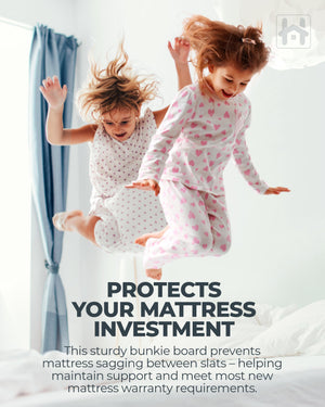 Slim Low-Profile Bunkie Board – Multi-Size Mattress Support