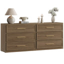 Oversized Nightstand Set of 2 with 3-Drawer Storage