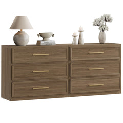 Oversized Nightstand Set of 2 with 3-Drawer Storage