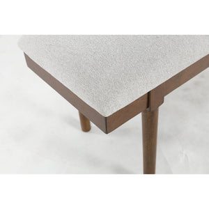 Upholstered Dining Bench with Solid Wood Frame