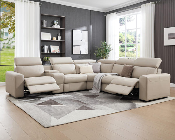 Power Recliner Sectional Sofa with Storage & USB Port