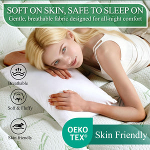 King Mattress Topper – 3 Inch Cooling Bamboo Pillow Top