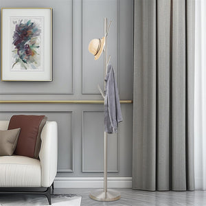 68" Metal Coat Rack Stand with 6 Hooks