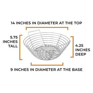 Stainless Steel Charcoal Ash Basket for Kamado Grills