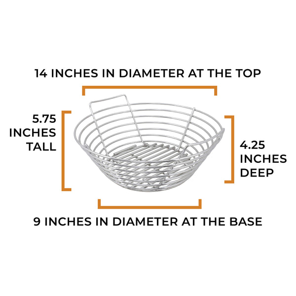 Stainless Steel Charcoal Ash Basket for Kamado Grills