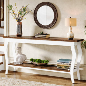 70.9" 2-Tier Sofa Console Table