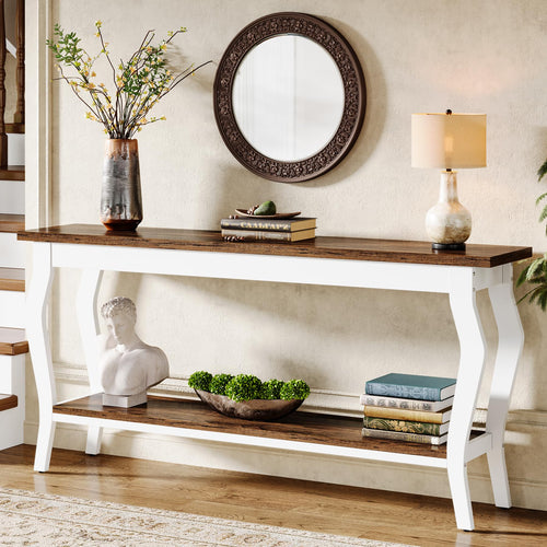 70.9" 2-Tier Sofa Console Table
