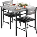 2-Person Dining Table Set with Upholstered Chairs