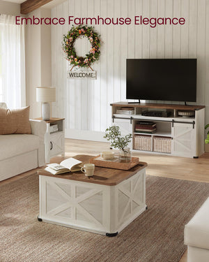 Square Lift-Top Coffee Table with Hidden Storage