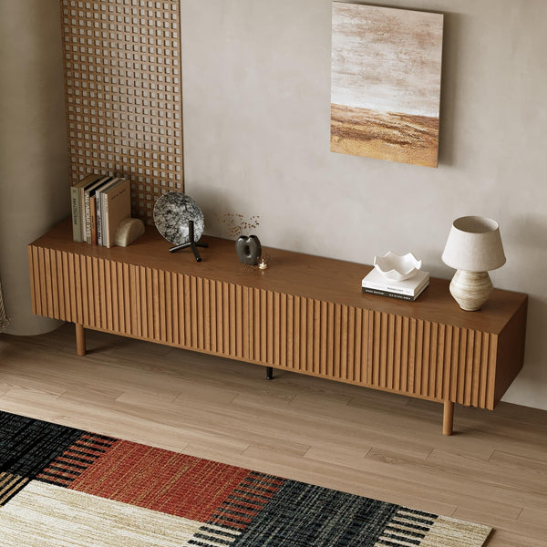 86.61" Mid-Century Modern TV Stand for TVs up to 85"