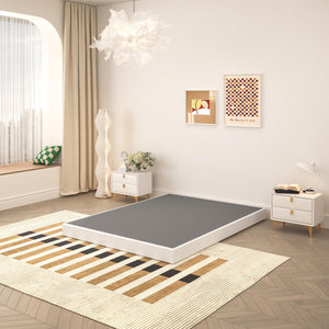 5 Inch Low Profile Metal Box Spring Mattress Foundation – Noise-Free, 3000 lbs