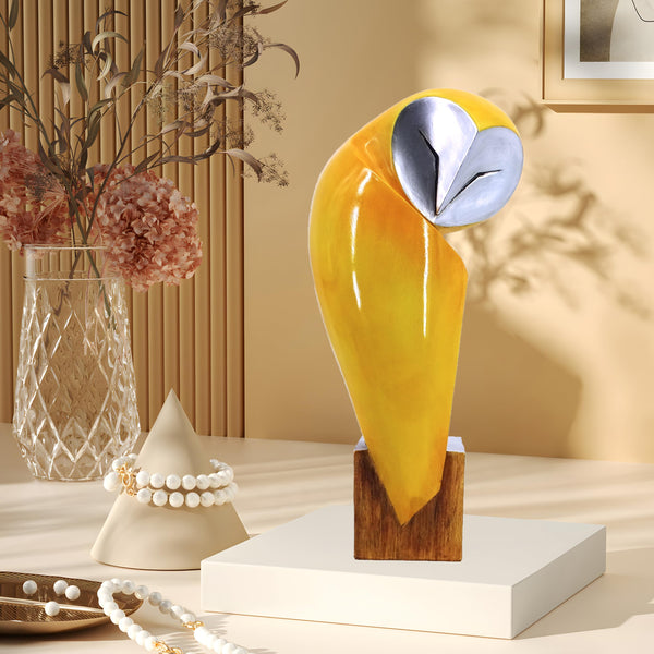 Handmade Resin Owl Statue for Home Decor