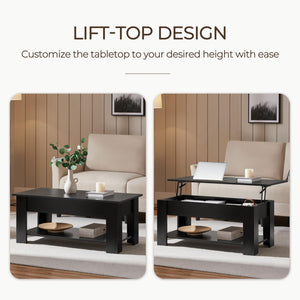 Lift Top Coffee Table & End Table Set – 3-Piece Living Room Table Set