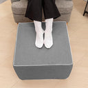 Outdoor Square Foam Ottoman Pouf Footrest 20x20x14
