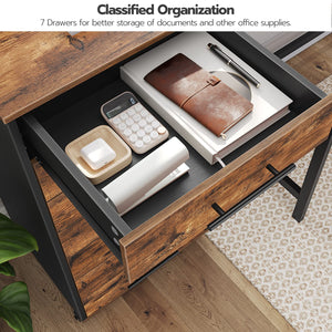 7-Drawer Mobile File Cabinet
