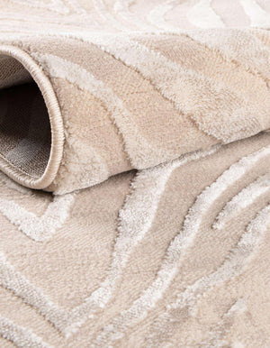 Finsbury Collection Area Rug – Leaf Pattern | Machine Made | Polypropylene & Polyester