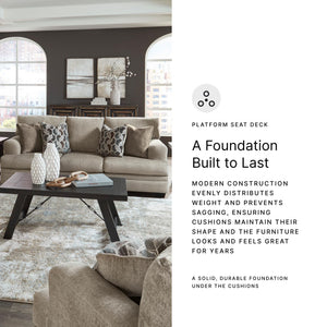 Contemporary Sofa with 4 Toss Pillows