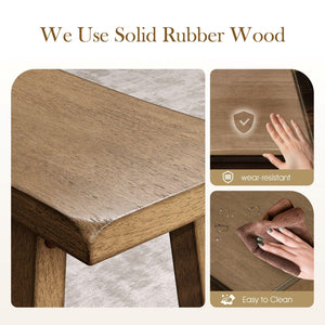 Counter Height Dining Table Set for 4 with Bench