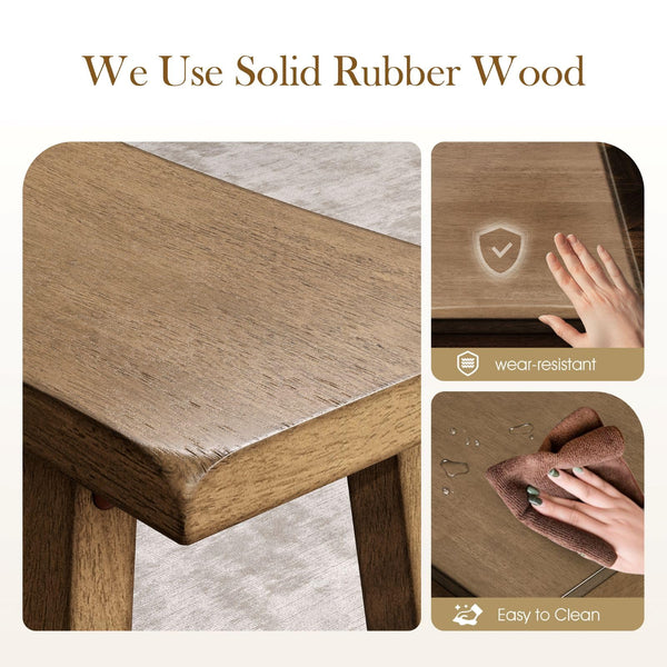 Counter Height Dining Table Set for 4 with Bench