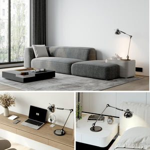 LED Swing Arm Desk Lamp with Gesture & Touch Control
