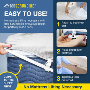 Bed Sheet Holder Straps with 360-Degree Tightener — Fits All Mattress Sizes