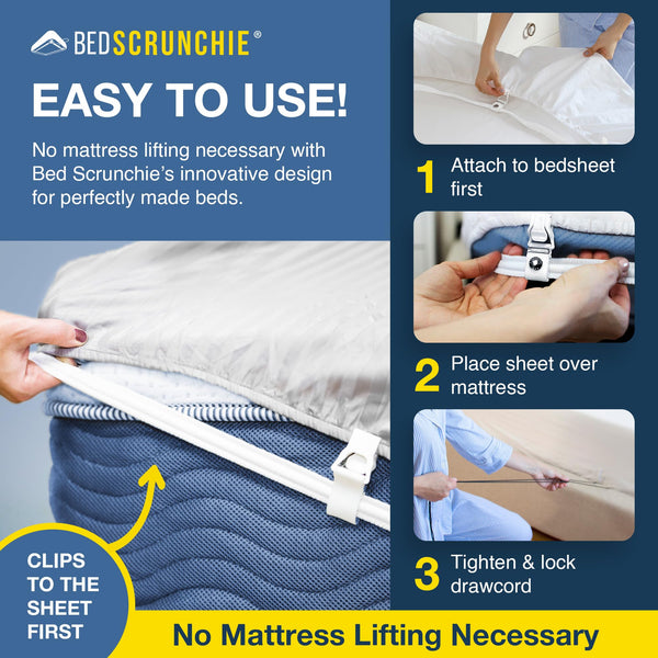 Bed Sheet Holder Straps with 360-Degree Tightener — Fits All Mattress Sizes