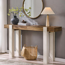 63-Inch Farmhouse Console Table with 2 Drawers