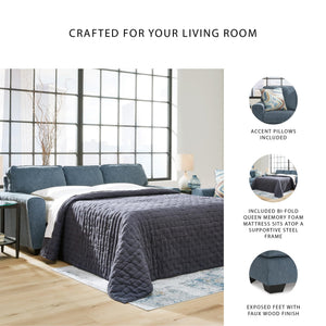 Queen Sofa Sleeper with Gel Memory Foam Mattress