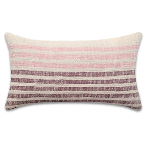 14x24 Lumbar Pillow Cover – Handwoven Cotton Accent Cushion