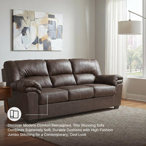 WalkerPoint Contemporary Sofa – Dark Brown