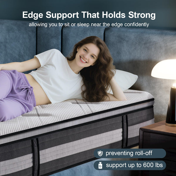 14-Inch Medium Plush Hybrid Mattress with Memory Foam
