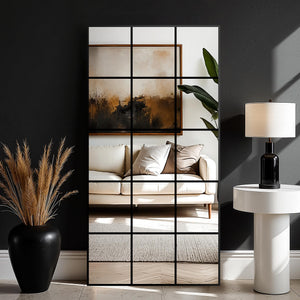 Rectangular Metal Framed Wall Mirror