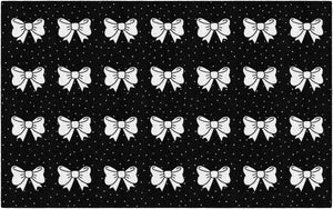 Black & White Polka Dot Classroom Area Rug – Nylon, Low Pile, Kids Educational Rug