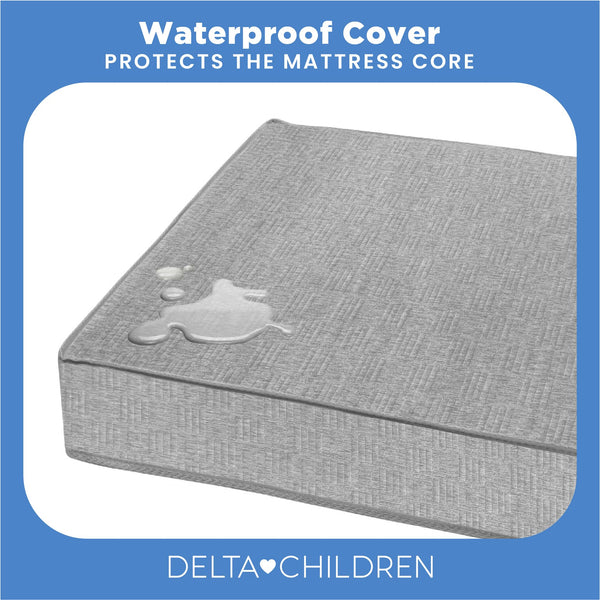 Dual Sided Baby Crib & Toddler Mattress – Waterproof Foam, GREENGUARD Gold Certified