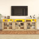 4-Piece Entertainment Center with Bookshelves, 157"W