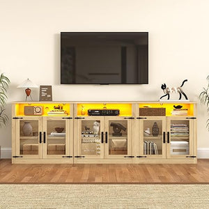 4-Piece Entertainment Center with Bookshelves, 157"W