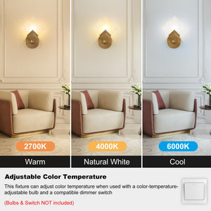 Natural Marble Wall Sconces – Hardwired Modern Wall Light