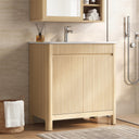 30" Freestanding Bathroom Vanity with Ceramic Sink