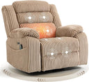 Power Swivel Rocker Recliner Chair with Massage & Heat