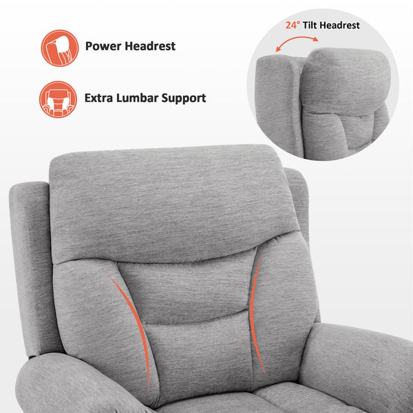 Power Lift Recliner Chair with Massage & Heating