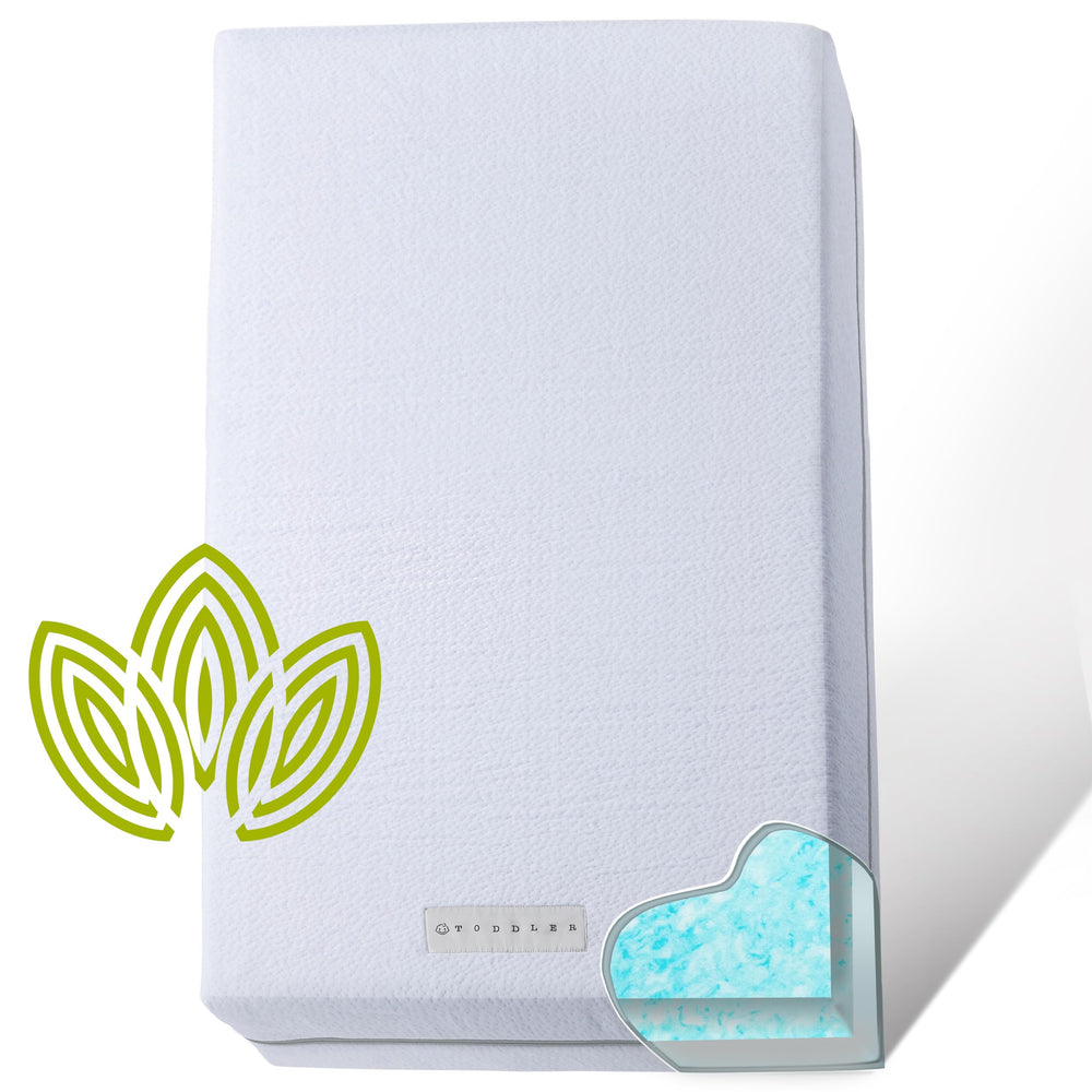 Dual-Sided Crib & Toddler Mattress with Cooling Gel Memory Foam