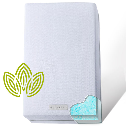 Dual-Sided Crib & Toddler Mattress with Cooling Gel Memory Foam